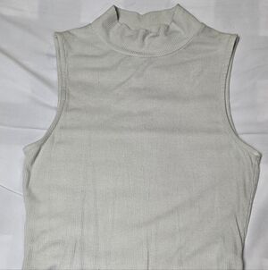 Ribbed White Bodysuit